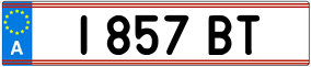 Trailer License Plate